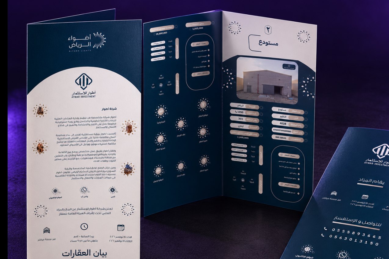 موك أب كتيب مزاد أضواء الرياض